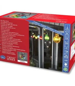 Konstsmide, guirlandes lumineuses de Noël Guirlande Lumineuse De Terrasse 10 M Extensible, 10 Ampoules Multicolores