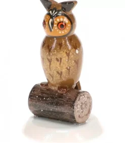 Hubrig, figurines pour enfant Hibou, Village De Noël Miniature