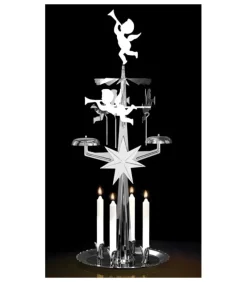 Angel Chimes, carillon des anges Kit Carillon Des Anges Argente + Bougies