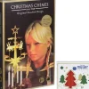 Angel Chimes, carillon des anges Kit Carillon Père Noël Dore + Bougies