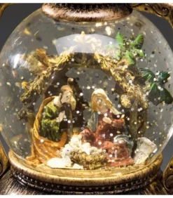 Konstsmide, guirlandes lumineuses de Noël Lanterne À Neige, Crèche De Noël, 20 Cm