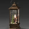 Konstsmide, guirlandes lumineuses de Noël Lanterne De Noël À Neige Avec Père Noël, 27 Cm