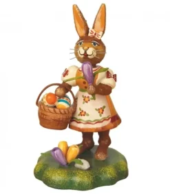 Hubrig, figurines pour enfant Lapin De Paques En Bois Avec Crocus