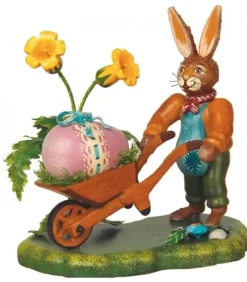 Hubrig, figurines pour enfant Lapin De Paques En Bois Et Poussins