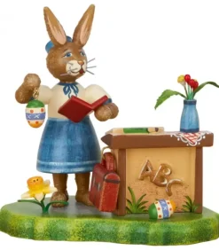 Hubrig, figurines pour enfant Lapin De Paques En Bois Institutrice