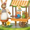 Hubrig, figurines pour enfant Lapin De Paques En Bois Vendeuse D'Oeufs