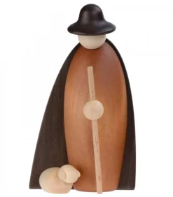 Köhler, Père Noël en bois Les Bergers Et Les Moutons, 12 Cm