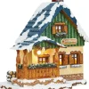 Hubrig, figurines pour enfant Maison Eclairee Pour Figurine De Noël Miniature Winterkinder, La Maison Forestiere