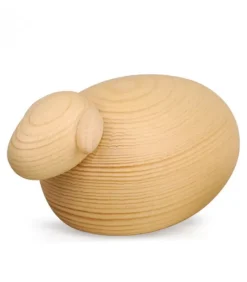 Köhler, Père Noël en bois Mouton Blanc, Animaux Décoration Crèche De Noël