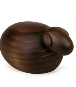 Köhler, Père Noël en bois Mouton Noir, Animaux Décoration Crèche De Noël