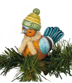Hubrig, figurines pour enfant Oiseau Décoratif A Clipser Sur Branche, Pinson