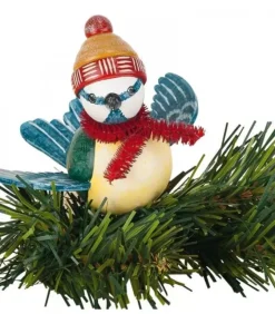 Hubrig, figurines pour enfant Oiseau Décoratif A Clipser Sur Branche, Mesange