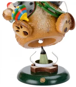 Hubrig, figurines pour enfant Ourson Brule-Encens Avec Cheval De Bois Et Toupie