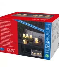 Konstsmide, guirlandes lumineuses de Noël Pandas Lumineux En Acrylique Led, Lot De 5, 11,5 Cm