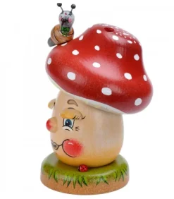 Hubrig, figurines pour enfant Personnage Brule-Encens Champignon Joyeux
