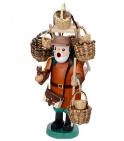 Richard Glasser, Pyramides de Noël allemandes Personnage Brule-Encens Vendeur De Paniers