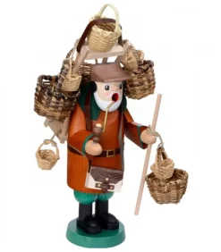 Richard Glasser, Pyramides de Noël allemandes Personnage Brule-Encens Vendeur De Paniers