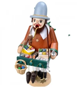 Richard Glasser, Pyramides de Noël allemandes Personnage Brule-Encens Vendeur De Déco De Noël