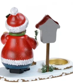 Hubrig, figurines pour enfant Personnage Porte Encens Père Noël Avec Bougeoir