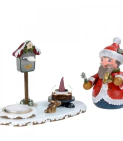 Hubrig, figurines pour enfant Personnage Porte Encens Père Noël Avec Bougeoir