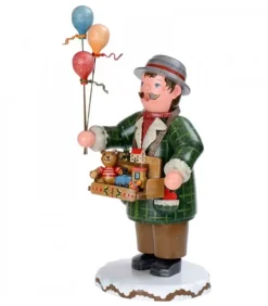 Hubrig, figurines pour enfant Personnage Porte Encens Vendeur De Ballons