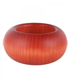 Köhler, Père Noël en bois Petit Bougeoir En Bois Couleur Lasure, 7 Cm