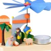 Graupner, décoration de sapin de Noël, Déco Noël enfant Petit Carrousel En Bois Crèche De Noël