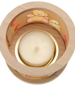 Richard Glasser, Pyramides de Noël allemandes Petit Photophore En Bois, Famille Oursons