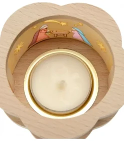 Richard Glasser, Pyramides de Noël allemandes Petit Photophore En Bois Crèche De Noël