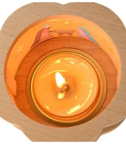 Richard Glasser, Pyramides de Noël allemandes Petit Photophore En Bois Crèche De Noël