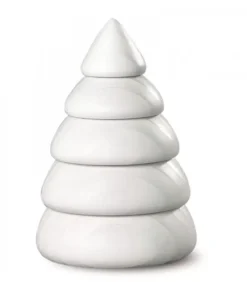 Köhler, Père Noël en bois Petit Sapin Design Blanc, 6,5 Cm