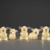 Konstsmide, guirlandes lumineuses de Noël Petits Cochons Lumineux En Acrylique Led 12,5 Cm, Lot De 5