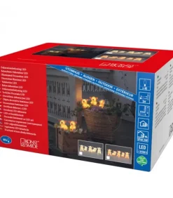 Konstsmide, guirlandes lumineuses de Noël Petits Cochons Lumineux En Acrylique Led 12,5 Cm, Lot De 5