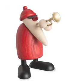 Köhler, Père Noël en bois Père Noël En Bois Trompettiste