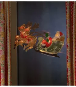 Konstsmide, guirlandes lumineuses de Noël Père Noël Lumineux Avec Rennes Et Traineau