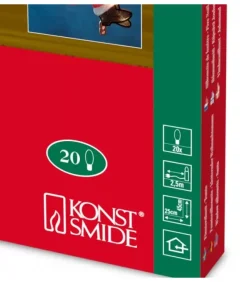 Konstsmide, guirlandes lumineuses de Noël Père Noël Lumineux Grimpeur Sur Une Corde