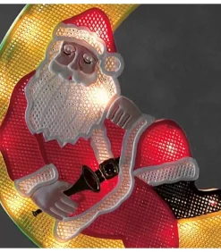 Konstsmide, guirlandes lumineuses de Noël Père Noël Lumineux Sur La Lune