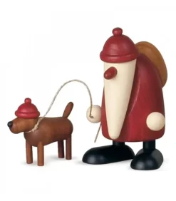 Köhler, Père Noël en bois Père Noël Rouge Et Son Chien
