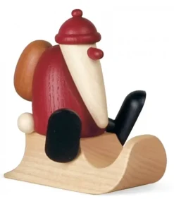 Köhler, Père Noël en bois Père Noël Rouge Sur Une Luge