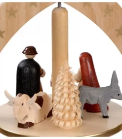 Richard Glasser, Pyramides de Noël allemandes Pyramide Avec Scene De Crèche De Noël Complete