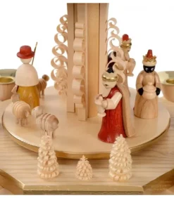 Richard Glasser, Pyramides de Noël allemandes Pyramide Avec Scene De Crèche De Noël Complete