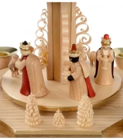 Richard Glasser, Pyramides de Noël allemandes Pyramide Avec Scene De Crèche De Noël Complete