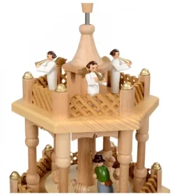 Richard Glasser, Pyramides de Noël allemandes Pyramide De Noël 2 Etages Avec Personnages Couleur