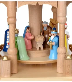 Richard Glasser, Pyramides de Noël allemandes Pyramide De Noël 2 Etages Avec Personnages Couleur