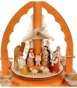 Richard Glasser, Pyramides de Noël allemandes Pyramide De Noël Allemande Avec Une Arche Couleur Ocre