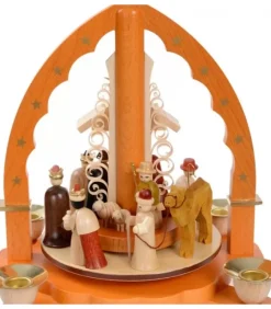 Richard Glasser, Pyramides de Noël allemandes Pyramide De Noël Allemande Avec Une Arche Couleur Ocre