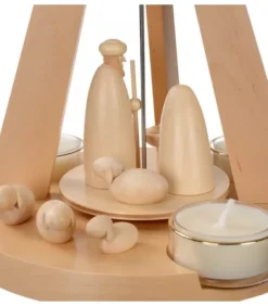 Schalling, crèche moderne Pyramide De Noël Bois Au Design Moderne