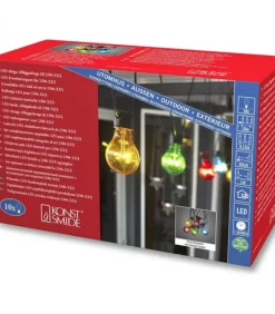 Konstsmide, guirlandes lumineuses de Noël Rallonge 10 M Pour Guirlande Lumineuse De Terrasse, 10 Ampoules Multicolores