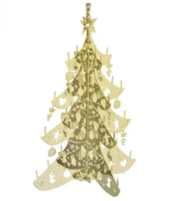 Pluto Produkter, déco de Noël Scandinave Sapin De Noël Dore A Suspendre