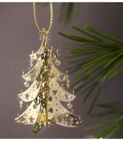 Pluto Produkter, déco de Noël Scandinave Sapin De Noël Dore A Suspendre